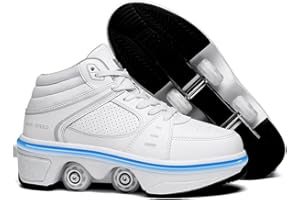 TAILORIA Four-Wheel Outdoor Roller Skate Shoes Unisex Roller Shoes Detachable Skate Shoes Kids Shoes with Wheels Skating Cool