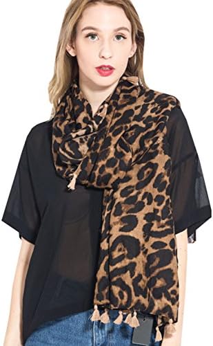 Women Winter Leopard Scarf Warm Long Pashmina Shawls And Wraps Fashion Scarf