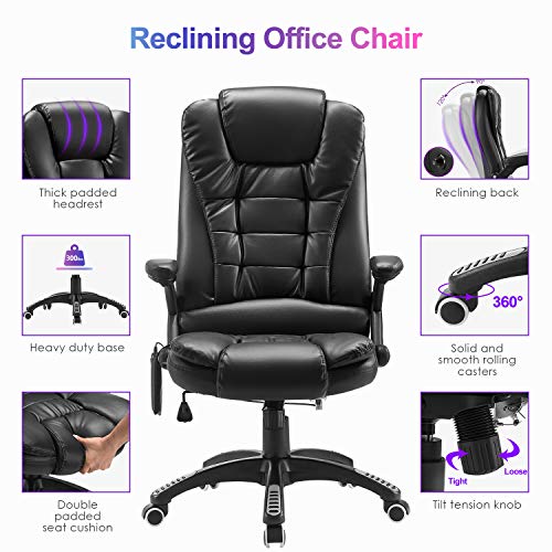 Kealive Massage Office Chair, Faux Leather High Back Executive Chair