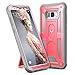 Galaxy S8+ Plus Case, YOUMAKER Heavy Duty Protection Kickstand Clip Holster Shockproof Case Cover for Samsung Galaxy S8 + Plus (2017 Release) 6.2 inch WITHOUT Built-in Screen Protector (Pink/Gray)