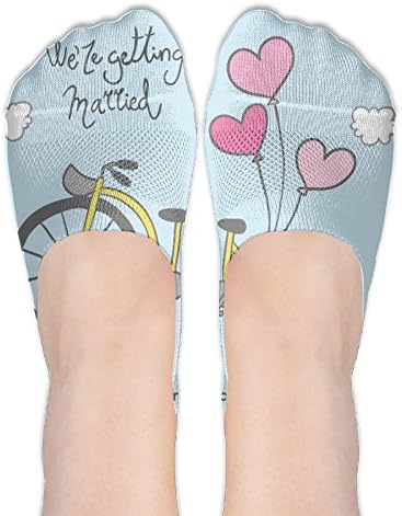 Wedding Invitations Bicycle Colorful Cartoon Star Thin No Show Socks Youth Novelty Gym Polyester Cotton Socks