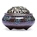 UOON Ceramic Stick Incense Burner and Cone Incense Holder (Blue)
