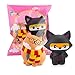 BeYumi Slow Rising Toy, Glasses Cat & Ninja Fox Squishy Toy, Cream Scented Simulation Cute Animals Toys Gift for Kids Lovely Stress Relief Toy