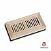WELLAND® Wood Vent Cover Floor Register Louvered with Frame Flush Mount Unfinished, 4 inch X 10 inch, White Oak
