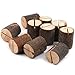 Haperlare 10pcs Wooden Table Number Holders Wooden Place Card Holder Wooden Wedding Card Holder Made of Natural Hardwood Wooden Card Holder for Home Birthday Party Rustic Wedding Decorations (type1)