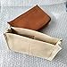 Purse Organizer Insert Fit LV Toiletry Pouch 19 Handbag Shaper Premium Felt with Gold Buckles, Light Khaki (LV Toiletry Pouch 19, Light Khaki)