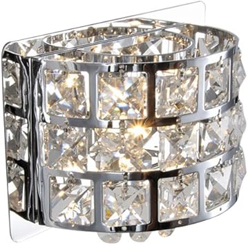 Amazon Jinyuze 現代のledクリアクリスタルとステンレススチールバス