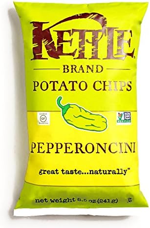 Kettle Pepperoncini Potato Chips 8.5 oz each (1 Item Per Order)