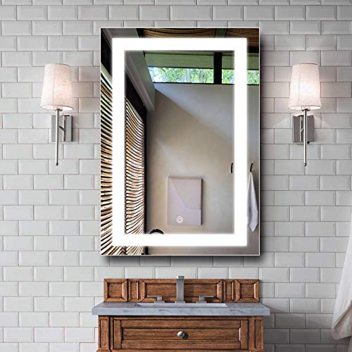 MAVISEVER 20 x 28 Inch Bathroom LED Vanity Mirror AntiFog Wall Mounted