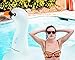 Jumbo Inflatable Pearlized Translucent Giant Swan Floatie Ride On 75 Inches