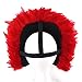 Red Carnival Costume Feather Headdress - Halloween Cosplay Party Hair Accessories