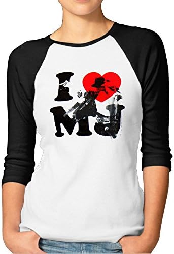 Womens' Michael Jackson MJ Beat It Thriller Raglan T Shirt