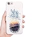 iPhone 7 Case,iPhone 8 Case,DOUJIAZ Sea Beach Pineapple Pattern Slim Shockproof Flexible Glossy TPU Soft Case Rubber Silicone Skin Cover for iPhone 7(2016)/iPhone 8(2017)