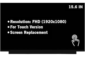 HOYRTDE 15.6" Screen Replacement for Dell Inspiron 15 3501 P90F P90F002 P90F004 1C4CW 01C4CW FHD 1920x1080 40Pin On-Cell Touch LED LCD Display Screen Panel