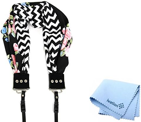 Capturing Couture Mix Match Collection Morgan Scarf Super Comfortable Camera Strap and a Bonus Ivation Spot Cleaning Cloth