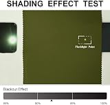 PONY DANCE Thermal Blackout Curtain Olive Green 132x210 cm Single Panel view 5