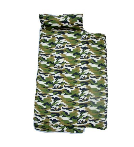 SoHo Toddler Cotton Nap Mat, Green Camouflage