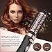 JOYYUM 1000W 3-in-1 Hot Air Spin Brush for Styling and Frizz Control Auto-rotating Curling Negative Ionic Hair Curler Dryer Brush, 1 1/2 Inch and 2 Inch Brush Attachments, Rose Goldthumb 4