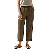 Acelitt Women Drawstring Elastic Waist Pants with Pockets, S-XXL