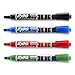 EXPO Dry Erase Markers with Ink Indicator, Chisel Tip, Assorted Colors, 4 Pack
