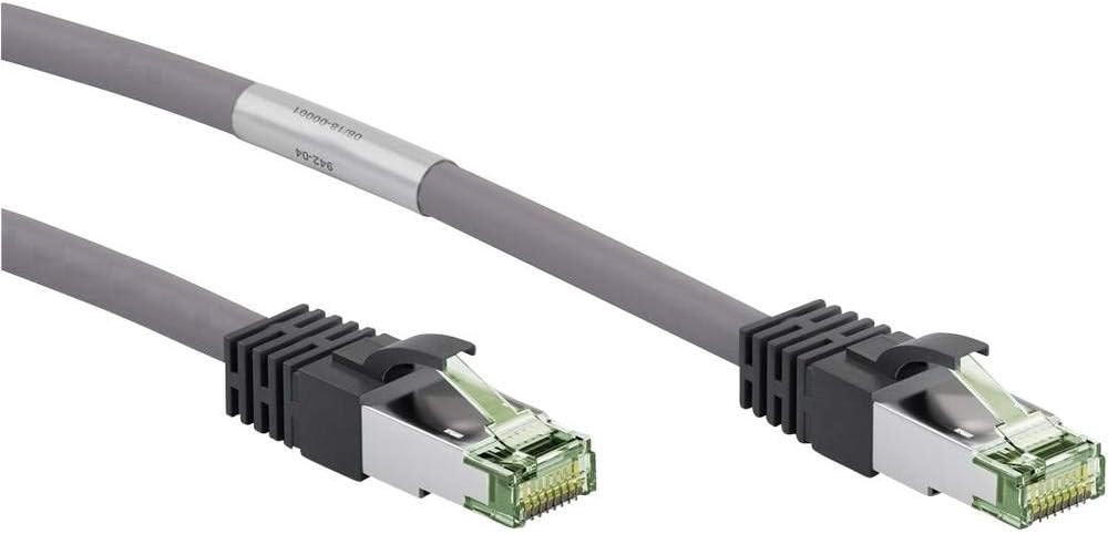 Goobay 55134 CAT 8.1 patch cable S/FTP (PiMF) grey - LSZH halogen-free CU material, 0.25 Meter