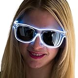 Neon Nightlife Slightly Tinted Wayfarer 55mm Light Up Glasses
