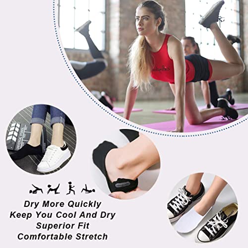 WXXM 4 Pairs Womens Cotton No Show Socks Fashion Liner Socks Mens Non Slip Low Cut Invisible Socks