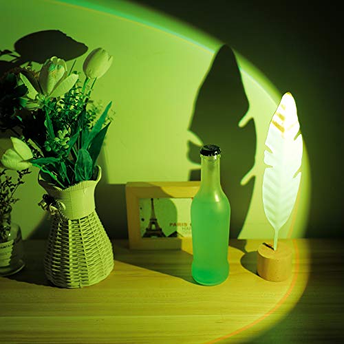 Mini Sunset Projection Lamp,2021 New Upgrade 7 Colors Mood Lighting Lamp,360 Degree Rotation Network Red Light, Modern Floor Stand Night Light for Living Room Bedroom Decor