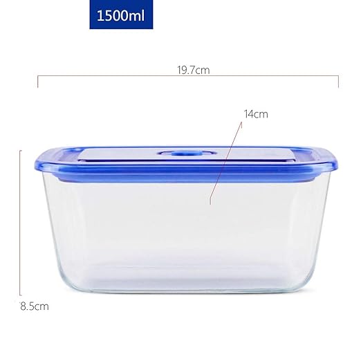 Bxwch Vidrio Resistente al Calor de borosilicato, Fiambrera, tazón ...