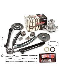 Evergreen tktcs6054lwp2 02 08 Ford 5,4 SOHC 16 V Vin L, M, Z Timing Chain Kit GMB Bomba de agua Timing Junta para cubierta