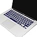 MOSISO Silicone Keyboard Cover Compatible with MacBook Air 13 inch A1466 A1369 2010-2017&Compatible with MacBook Pro 13/15 inch (with/Without Retina Display, 2015 or Older Version), Dark Blue