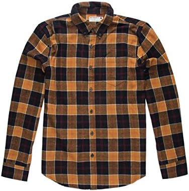 RETROFIT Bear Flannel Shirt, Mustard, Large