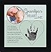 Baby Child Keepsake Handprint Frame for Grandpa with Poetry - Loving Gift for Grandfather for Christmas, Father's Day- Made in USA