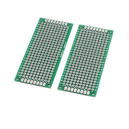 uxcell 9Pcs 3cm x 7cm Dual Sided Prototype Universal PCB Printed Circuit Board Breadboard - Thumbnail 2