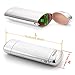 Aluminum Metal Eyeglass Case,EZESO Engraved Silver Hard Lined Protection Spectacles (Eyeglasses case+Cloth)