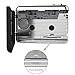 Cassette Player,Cassette Tape to MP3 Converter, Via USB Portable Cassette Tape Converter Captures MP3 Audio Music,with Headphones,Convert Walkman Tape Cassette Compatible with Mac PC Laptop (Silver)