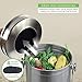 Abakoo Stainless Steel Compost Bin - 1.3 Gallon Premium Grade 304 Stainless Steel Kitchen Composter - Includes 4 Charcoal Filter, Indoor Countertop Kitchen Recycling Bin Pail