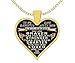 Design Time Gifts to My Daughter - from dad - Always Remember Quote Heart Pendant Necklace