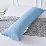 DCSTA Pure Cotton Body Pillow Cover 20x48, Soft