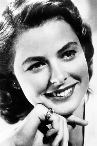 Ingrid Bergman Smiling Close Up Print 24X36 Poster