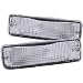 Anzo USA 511019 Toyota Chrome Clear w/Amber Reflectors Bumper Light Assembly - (Sold in Pairs) primary