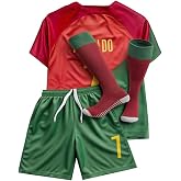 MunKivft Soccer Jersey Boys,Boys' Soccer Jersey Soccer Jerseys for Kids Football Youth Jerseys 3 Piece
