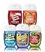 Bath and Body Works Fall Faves Pocketbacs - Crisp Morning Air, Sweet Cinnamon Pumpkin, Black Cherry Merlot, Fall Lakeside Breeze, Afternoon Apple Picking - Bundle of 5 PocketBac Hand Sanitizer Gel