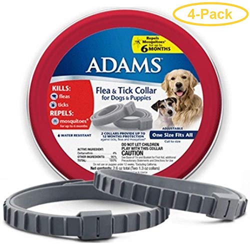 Reviews Adams Flea & Tick Collar for Dogs & Puppies 2 Count Pack of 4