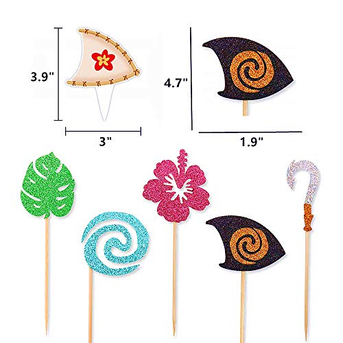 4 Pcs%25EF%25BC%2589Moana+Inspired+Birthday+Decoration+Hawaiian