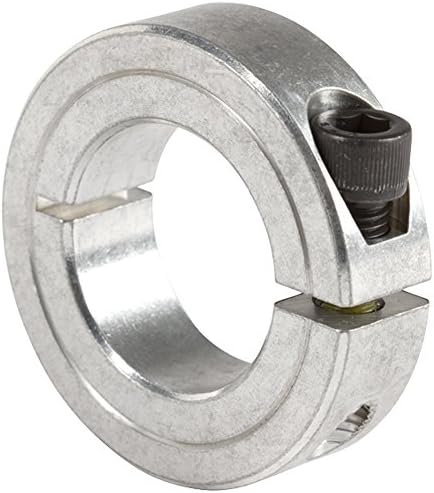 Climax Metals 1C-075-AX5 Shaft Collar, One Piece, Clamp Style, Aluminum, 3/4" Bore, 1 3/4" OD, 1/2" Width (Pack of 5)