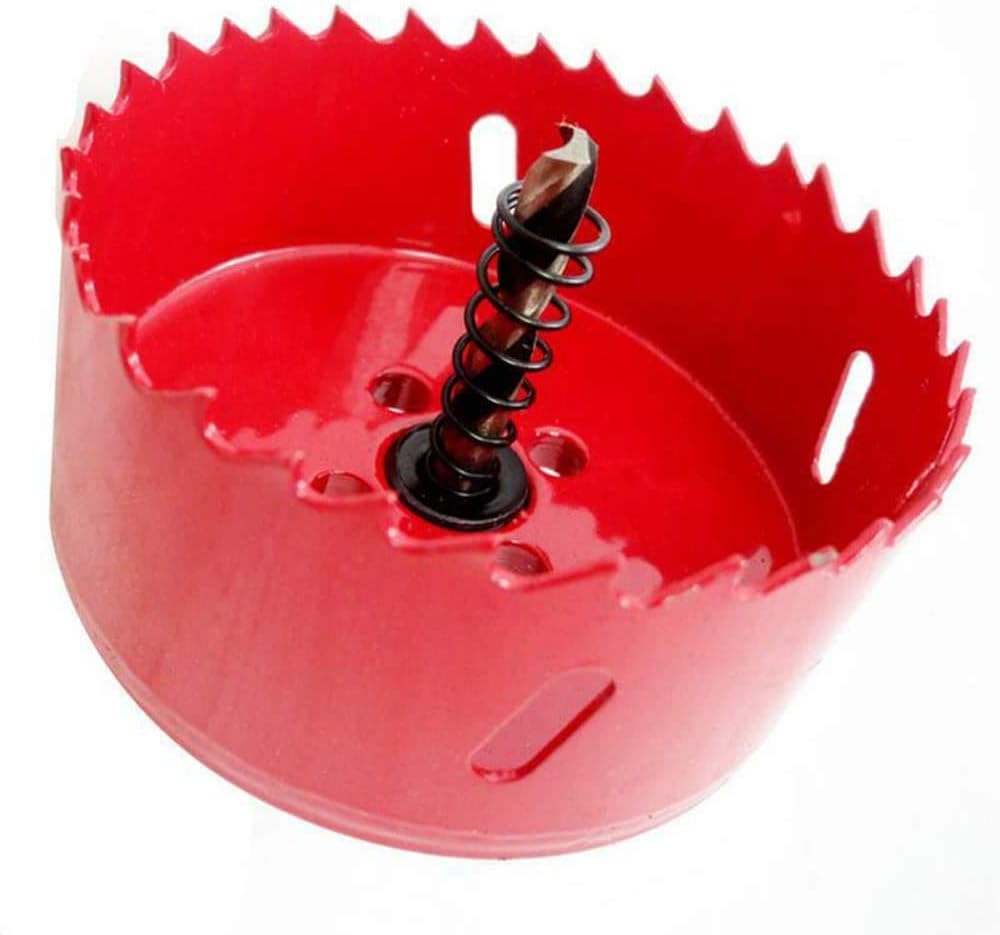 60mm Hole Saw Cutter M42 Bi-Metal Hole Saw Drill Bit for Wood Plastic Aluminum, Red, 60 mm - Image 3