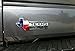 iJDMTOY (1 Chrome Finish 3D Texas Edition Emblem Badges for Ford F-150 F-250 F-350 (Also Universal for Chevy GMC Dodge Trucks)
