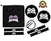 FLASH SALE! Exercise Sliders Gliding Discs Bundle - Extra Large Double-Sided Core Sliders - With Extra Strong Resistance Bands and Jump Rope - Lightweight Workout Sliders Set