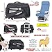 dbest products Pet Smart Cart, Medium, Black, Rolling Carrier with wheels soft sided collapsible Folding Travel Bag, Dog Cat Airline Approved Tote Luggage backpack